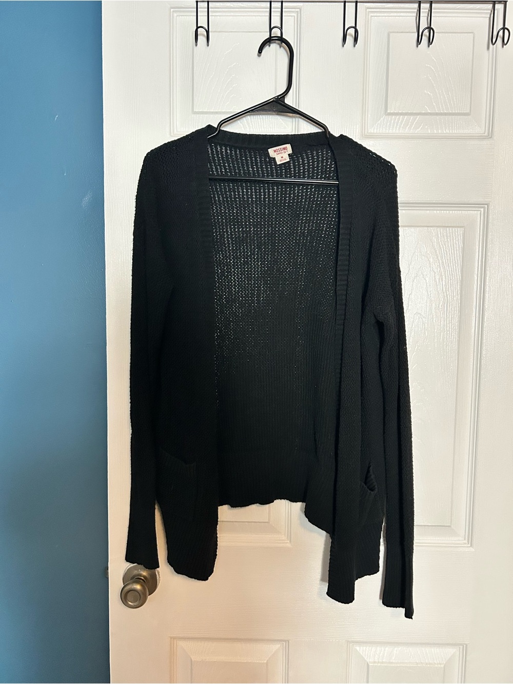 Mossimo Supply Co. Black Open-Front Knit Cardigan